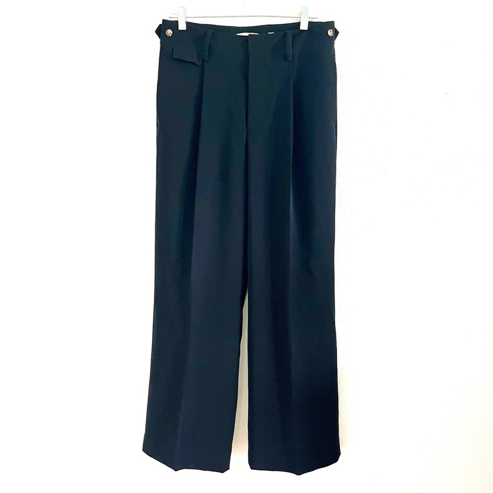 Vince Black Wide-Leg Pants